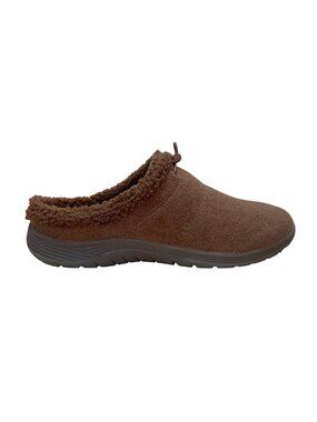 Easy Spirit Women’s Brown Faux Fur Lined Mule Slippers Size 11M